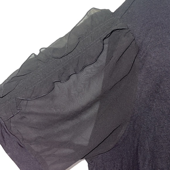 Blouse with Sheer Sleeves - Picture 3 of 3